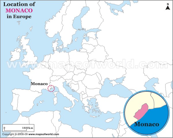 monaco carte europe