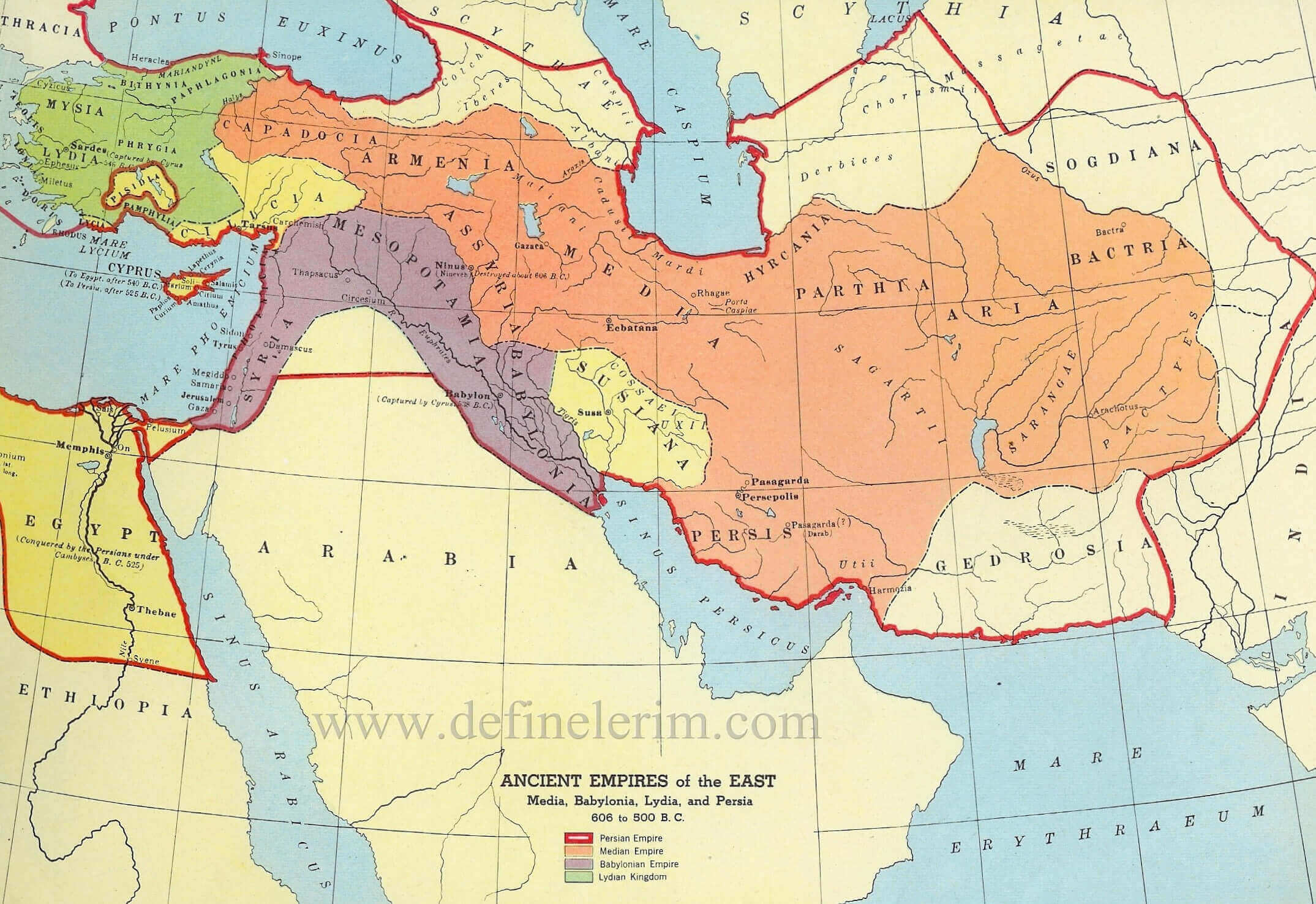 Monde Antique Temps Carte