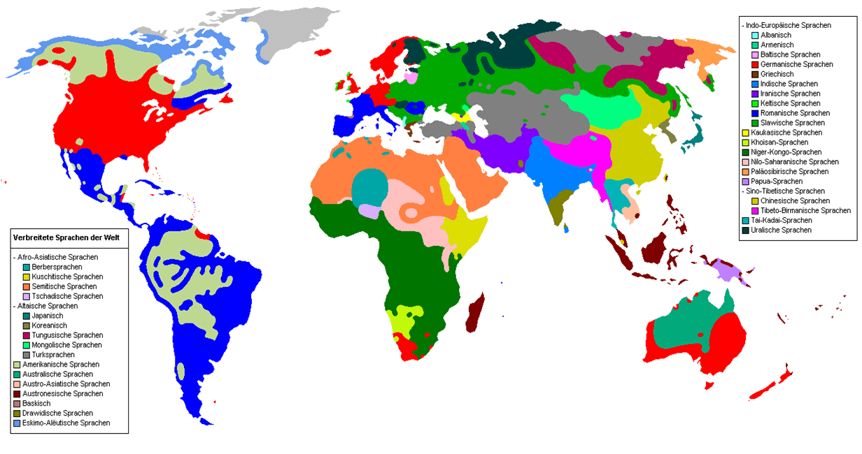 Monde Dialecte Carte