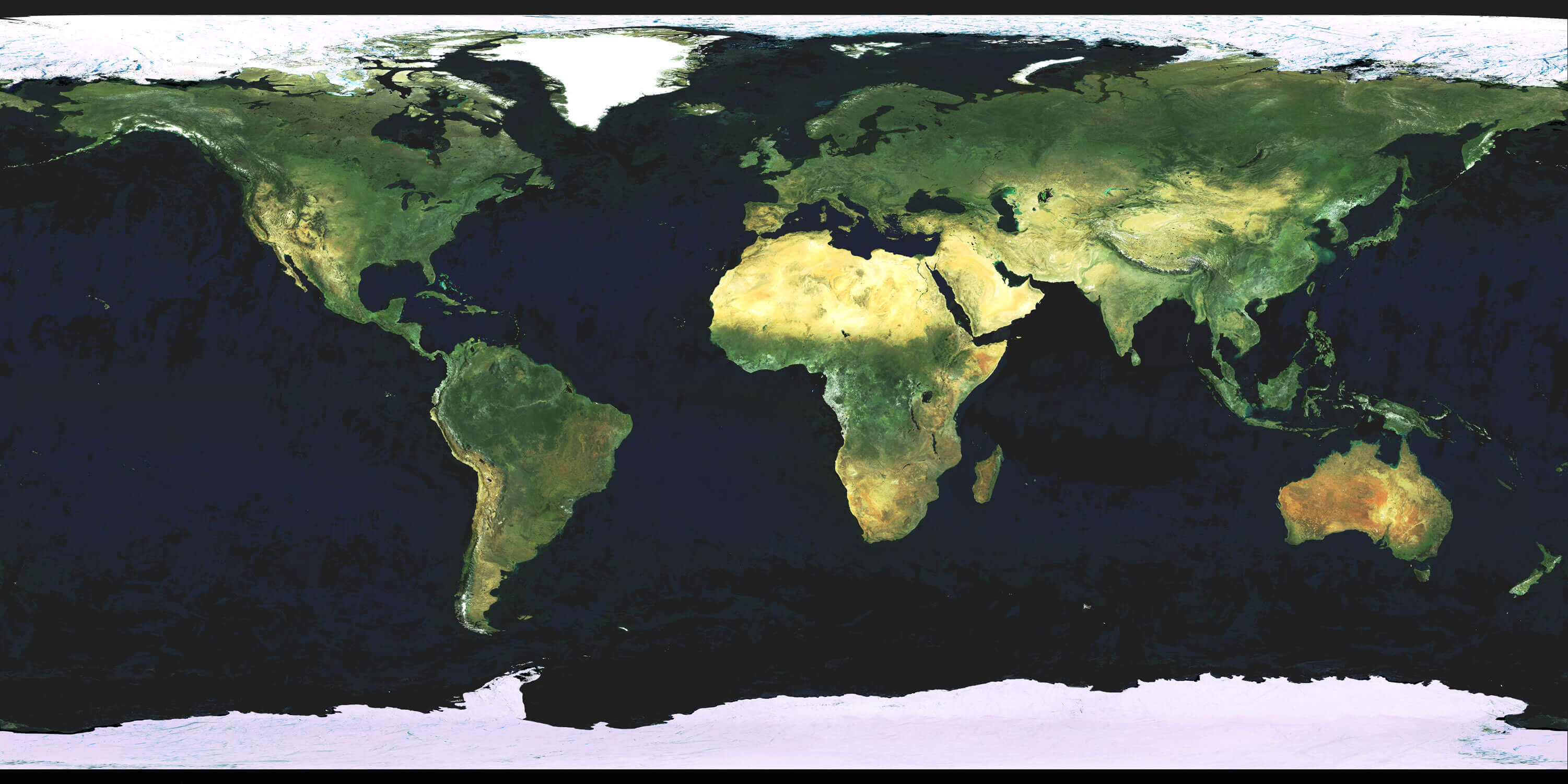 Monde Satallite Carte