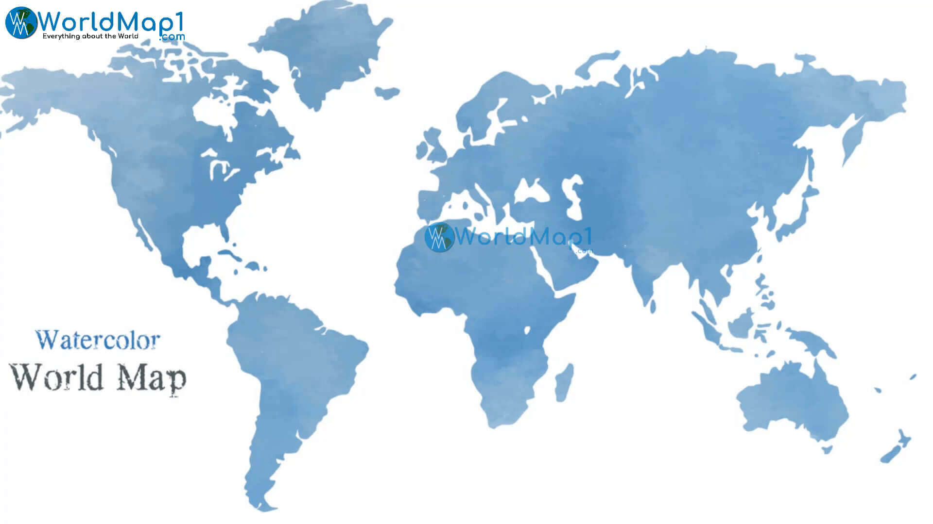 Fond ecran carte du Monde aquarelle