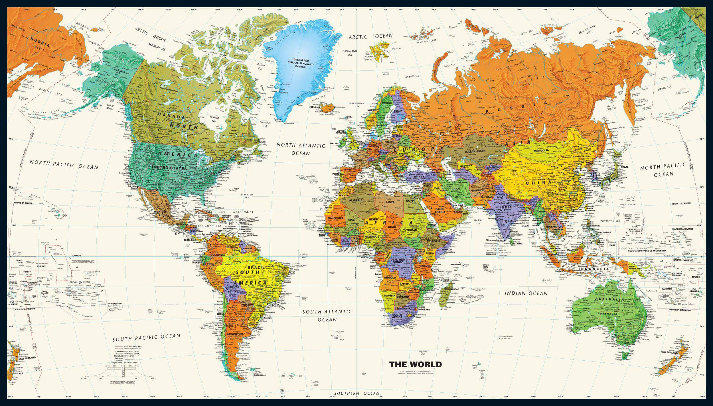 Fond ecran carte du Monde gratuit
