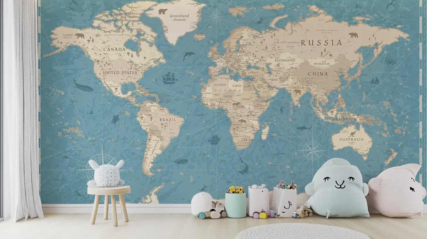 Fond ecran carte du Monde