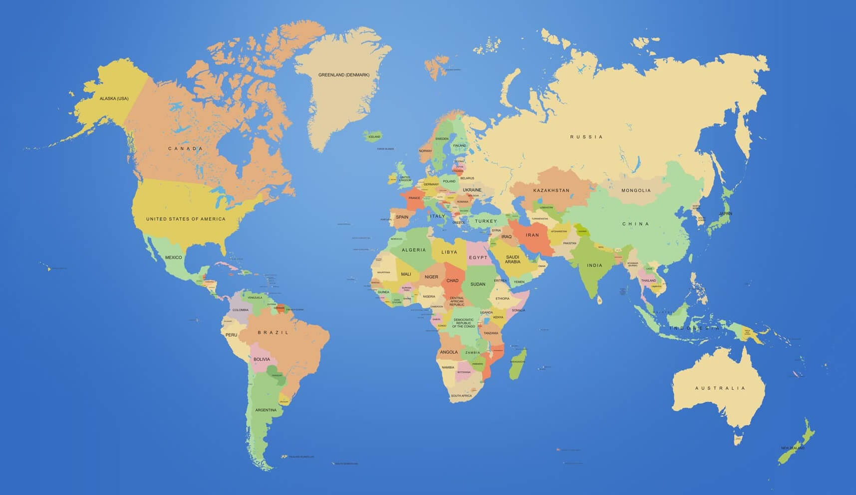 Telecharger Fond ecran carte du Monde gratuit haute resolution