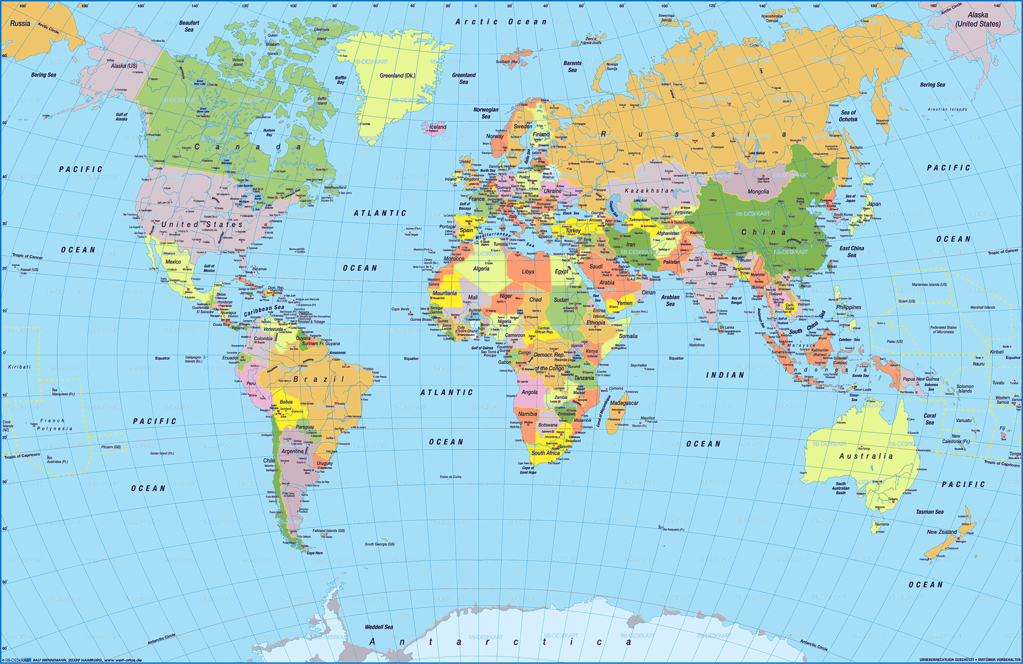 Politique Pays Carte du Monde