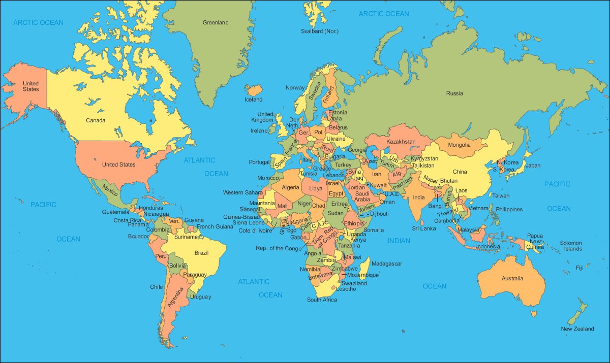 Monde Carte - Carte du Monde