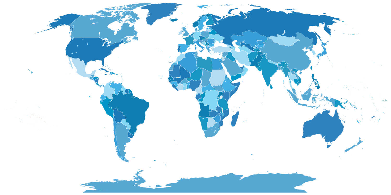 Carte du Monde vierge