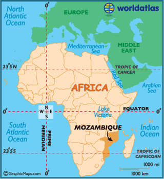 mozambique carte afrique