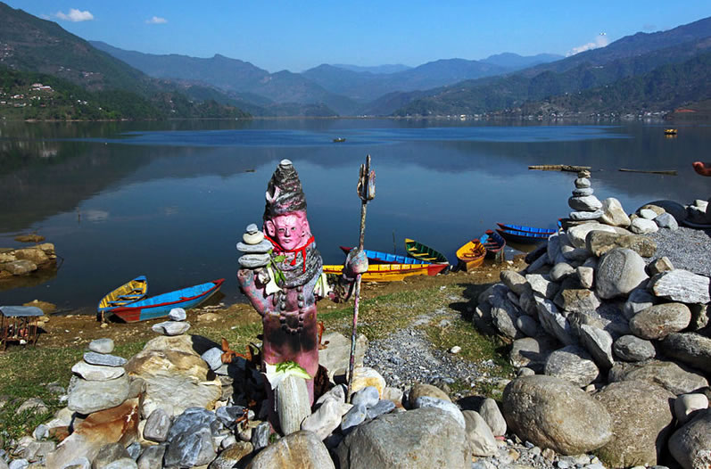 pokhara phewa tal sculpture