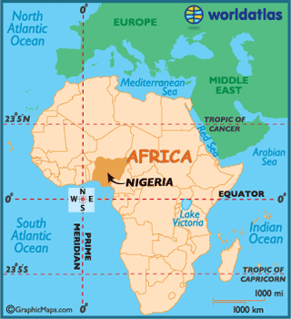 nigeria carte afrique