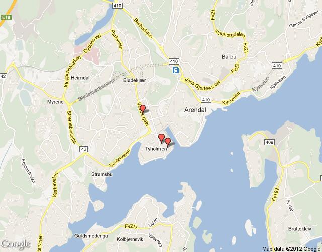 arendal hotels plan