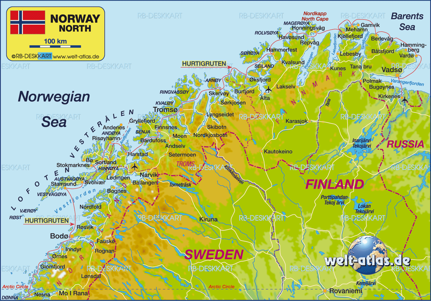 plan de norvege Hammerfest