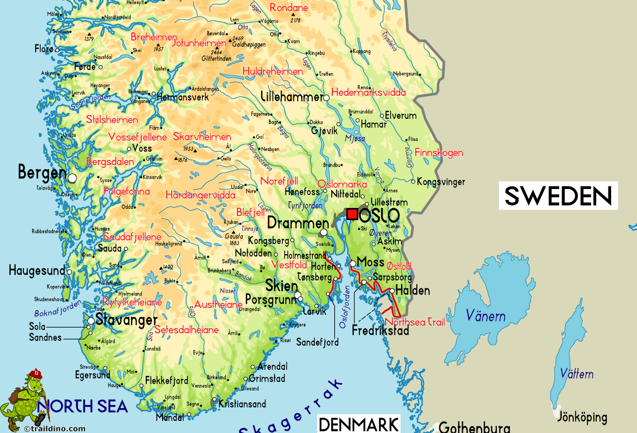 plan de norvege Kongsberg