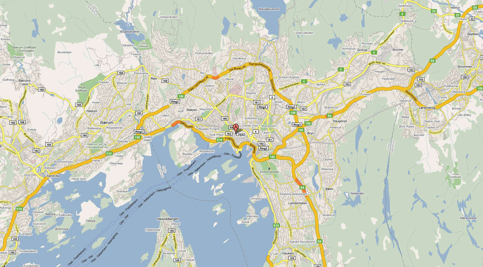 oslo ville plan norvege