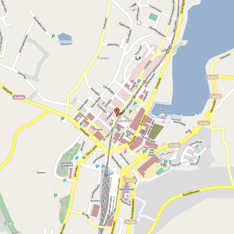 Sandnes ville centre plan