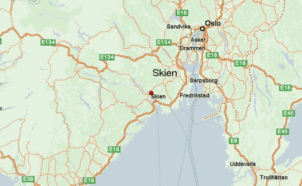 plan de Skien