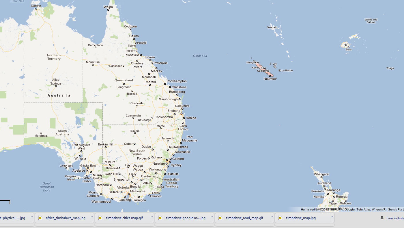 Nouvelle Caledonie Carte Et Image Satellite