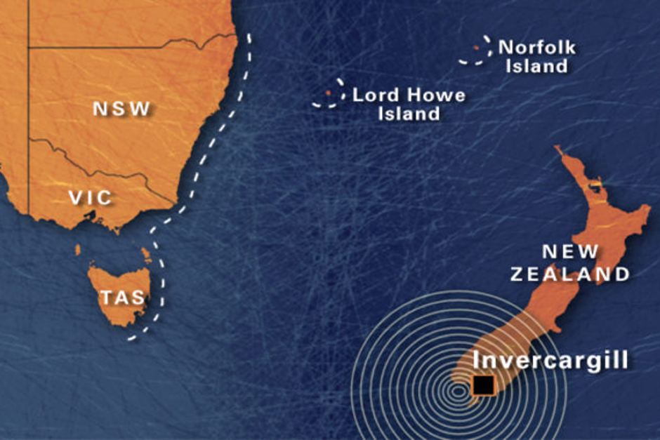 Invercargill plan nouvelle zelande