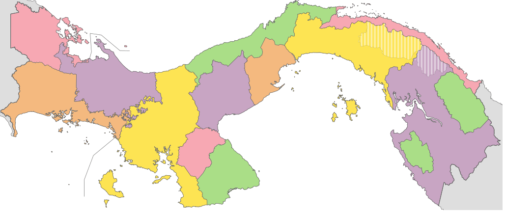 Divisions Administratives Carte du Panama