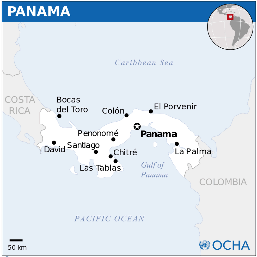 Panama Carte de Localisation