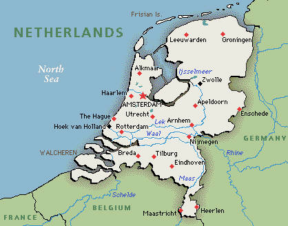 the Pays Bas carte