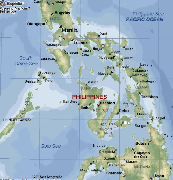majeur villes carte du philippines