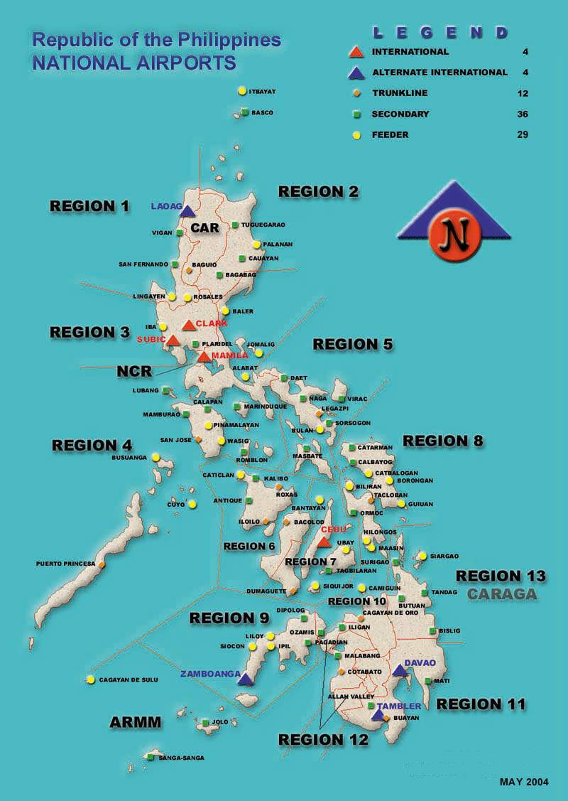 philippines aeroport carte