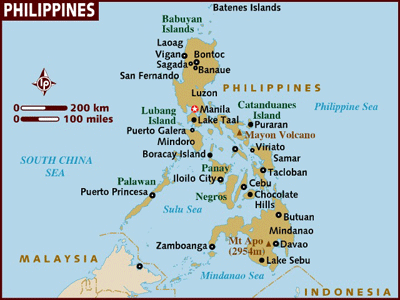 villes carte du philippines