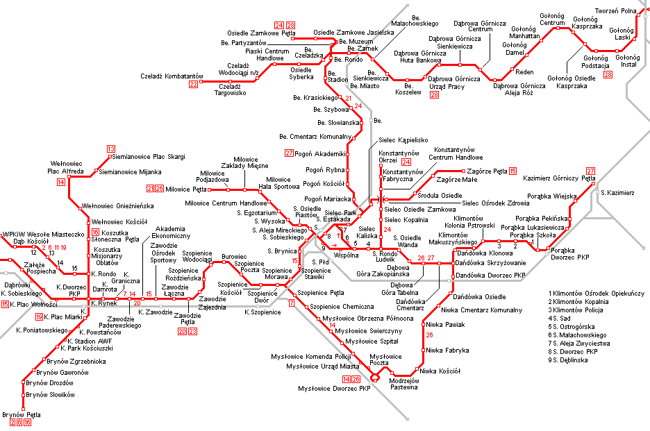 katowice metro plan