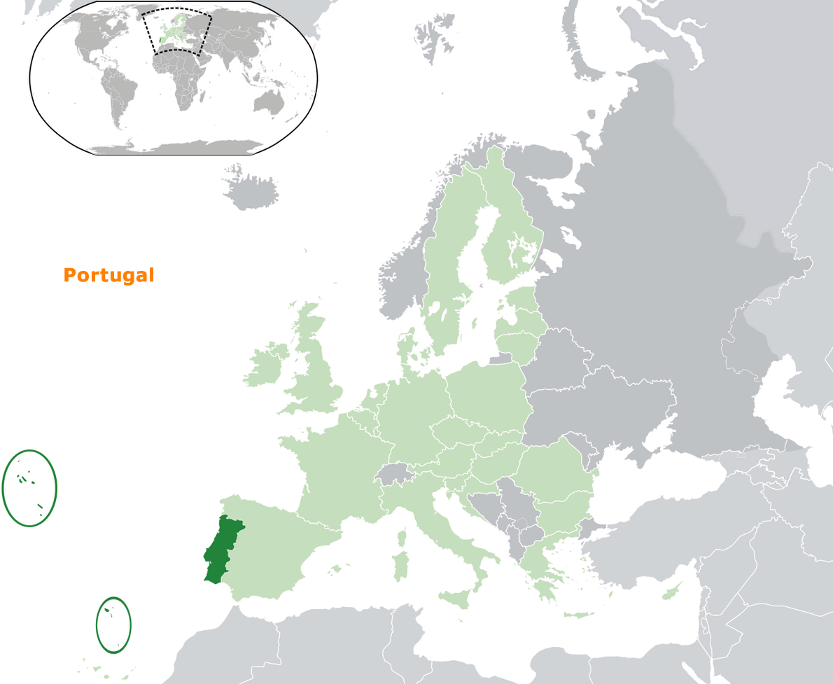 Ou est Portugal dans la Monde