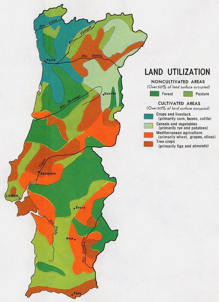 Portugal Land Carte