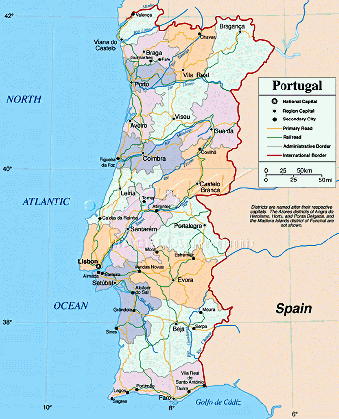 portugal politique carte