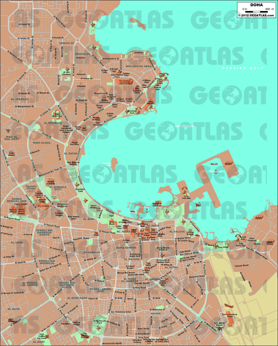 centre ville plan de doha