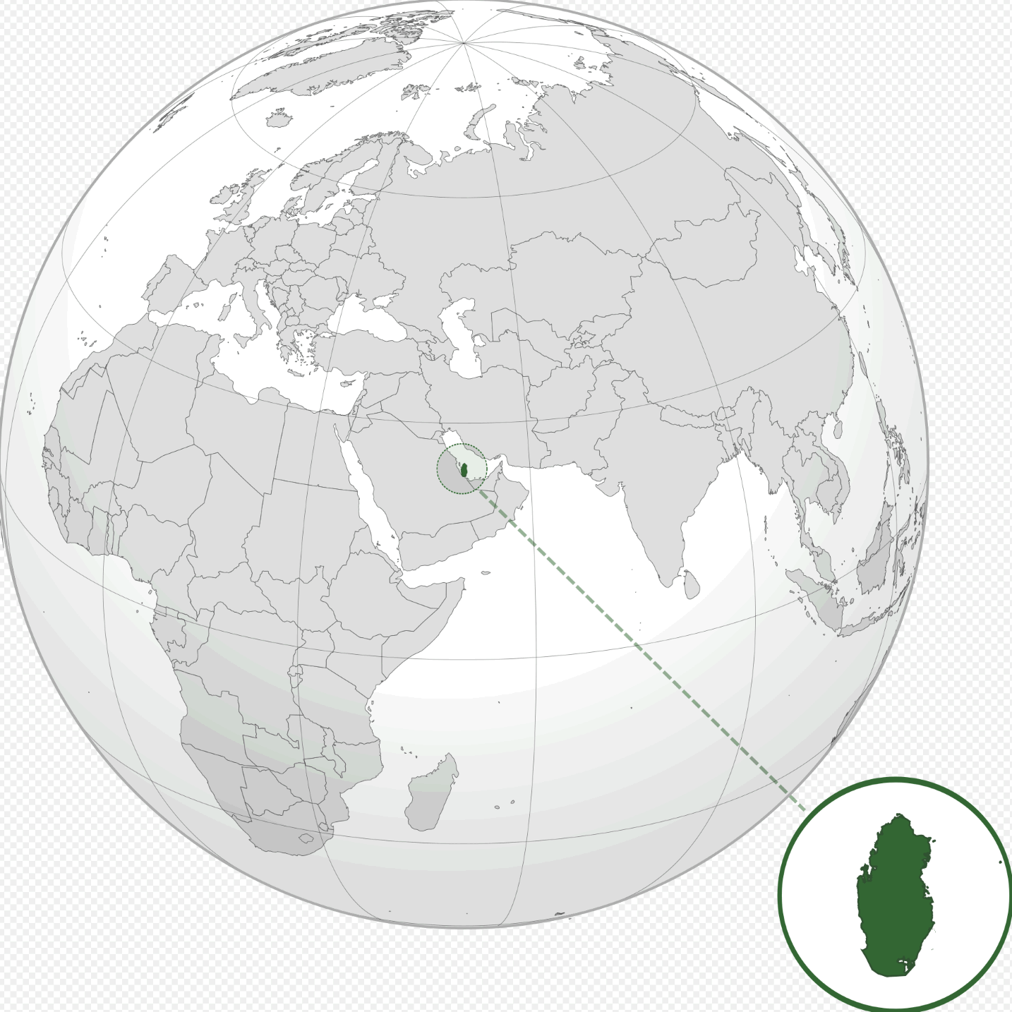 Où se situe Qatar sur la carte du monde