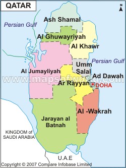 qatar regions carte