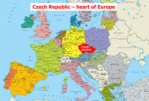 carte Republique Tcheque europe