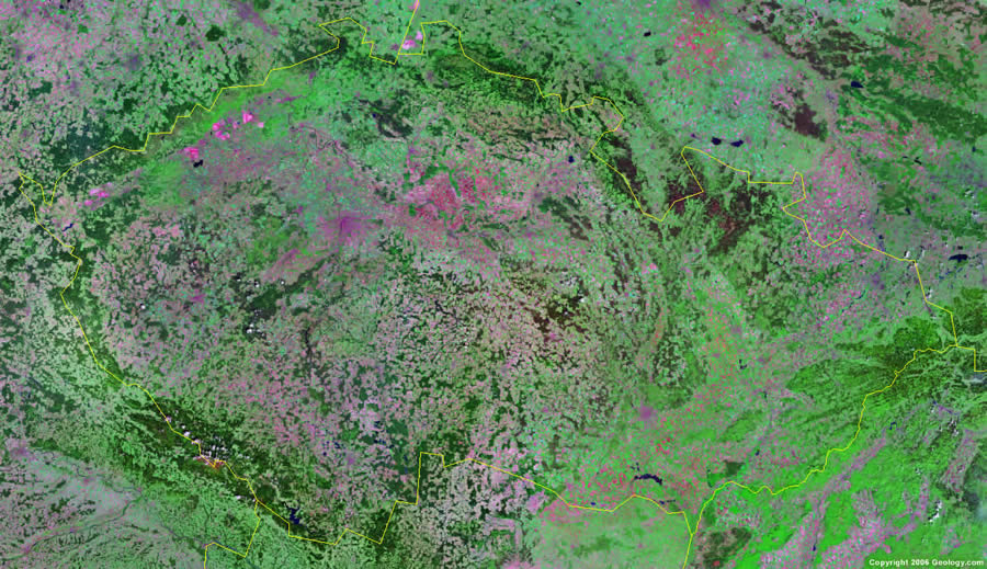 satellite image du Republique Tcheque