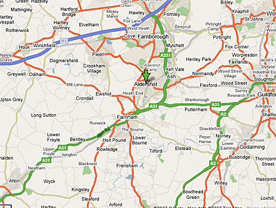 plan de Aldershot