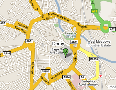 locate plan de Derby