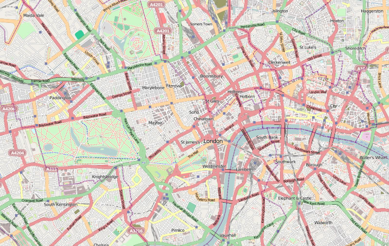 london street plan