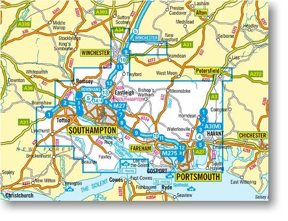 area plan de Portsmouth