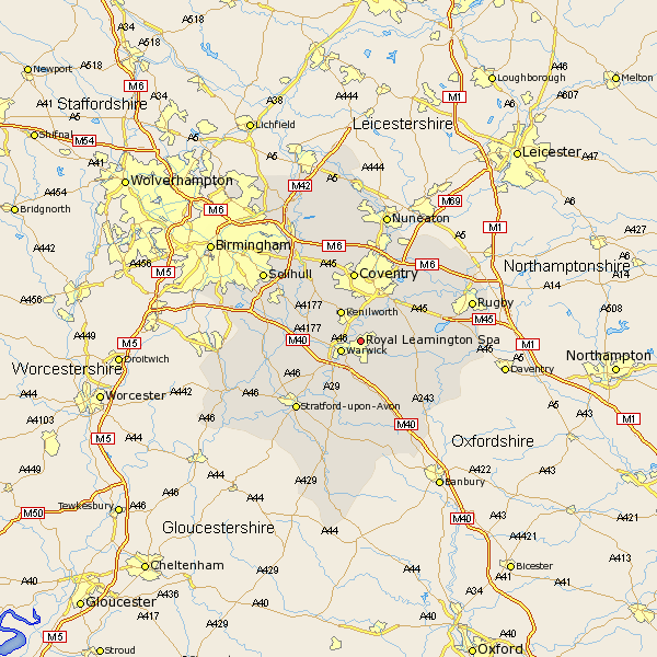 Royal Leamington Spa plan