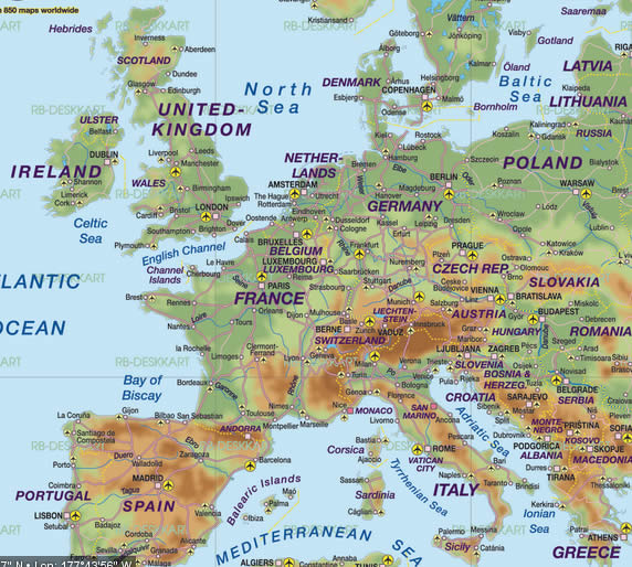 royaume uni europe carte