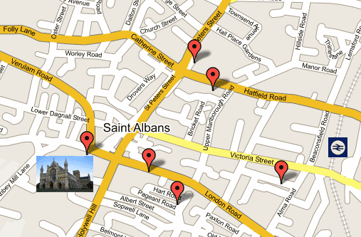 St Alban street plan