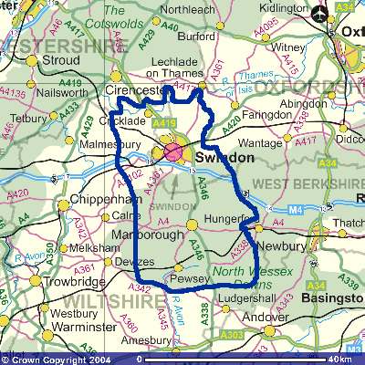 Swindon ville plan