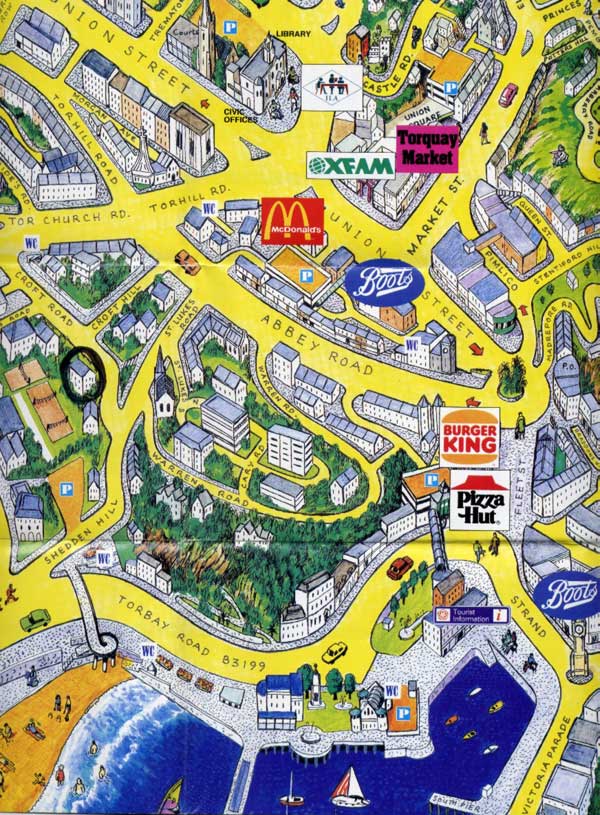 Torquay Bus Routes Map.pdf Torquay Plan et Image Satellite