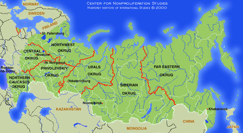 russie carte regions