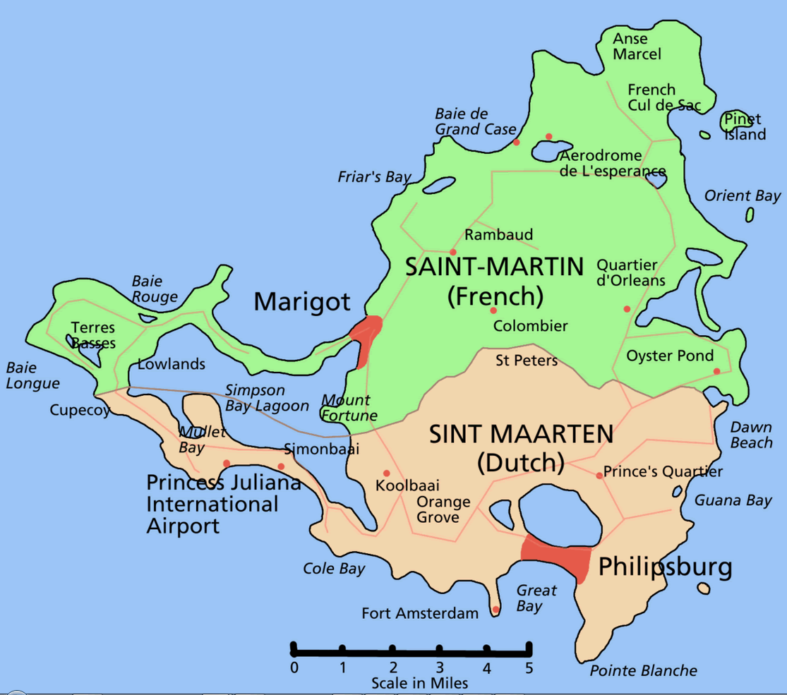 saint martin emplacement carte