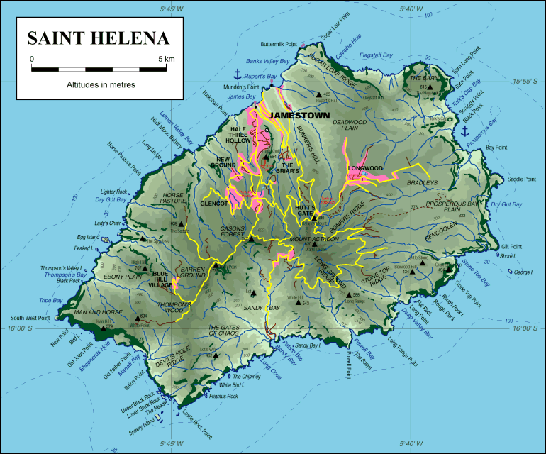St Helena carte