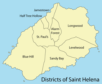 quartier carte du Sainte Helene